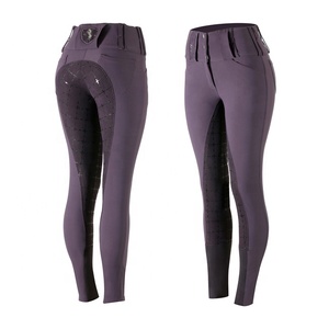 Sillines de cuero de carreras de alta calidad, cómodos pantalones de nailon para mujer, mallas ecuestres de silicona para montar a caballo, el mejor precio - Product Image 2