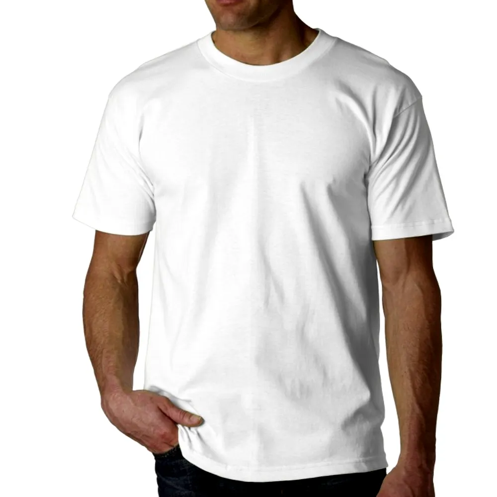 Vêtements de base blanc t-shirt Stock Lot Bangladesh hommes pour adultes au printemps coton homme Support taille S-M-L-XL