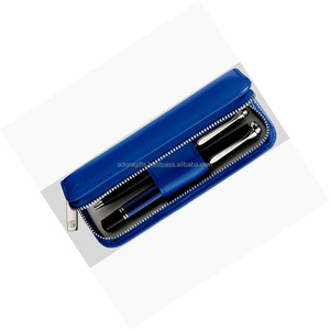 Funda de cuero para bolígrafos, estuche de lápices personalizado con logo en relieve, ODM - Product Image 1