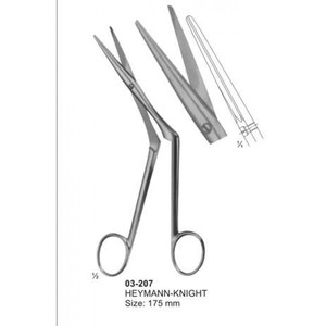 HEYMANN Ciseaux nasaux manuels en acier inoxydable allemand de 18.0 cm, agrafeuse de peau émoussée, base d'instruments chirurgicaux Mahersi - Product Image 6
