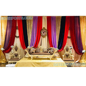 Mehdi — ensemble de canapé traditionnel indien, Sofa de scène de mariage, fonction chaise, de styliste - Product Image 1