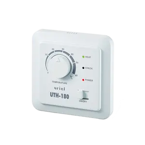 Uriel 다이얼 난방 필름 또는 케이블을 위한 전기 방 지면 난방 보온장치 (온도 조절기) UTH-180
