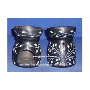 Brûleur à mazout d'arome de stéatite noire pure pour le parfum de maison et d'hôtel - Product Image 1
