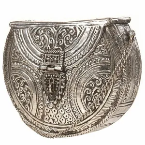 Handmade Engraved Boho Metal Clutch - Product Image 1