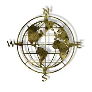 WALL ROSE ART STYLISH NAUTICAL <b>COMPASS</b> FANCY GLOBE WALL ART NAUTICAL <b>COMPASS</b> UNIQUE GLOBE WALL ART NAUTICAL <b>COMPASS</b> - Product Image 3