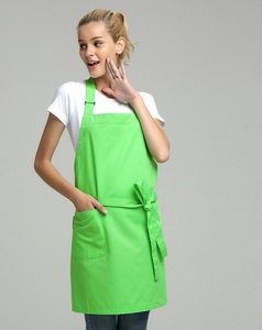 Delantal de babero de cocina sin mangas largo Poly Cotton Twill Bar Chef Hotel Delantal para niños Tipo de cintura - Product Image 4