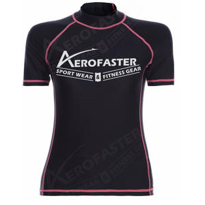 Camiseta sin mangas ajustada de alta calidad con cuello redondo para mujer, tela de malla elástica de punto antibolitas, logotipo de entrenamiento de otoño High Street - Product Image 3