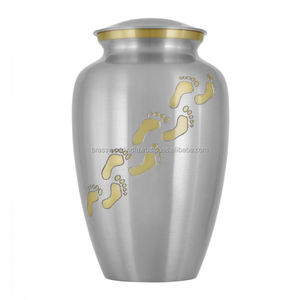Juego de Tres Urnas Funerarias/de Cremación Estilo Americano Azul GOING HOME de Brassworld India SUPPLIES - Product Image 4