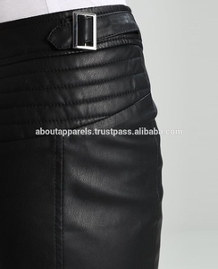 Minifalda de cuero de charol de cintura alta para mujer, falda envolvente a la cadera para chicas, vestido Punk Delgado, elegante, personalizada - Product Image 5