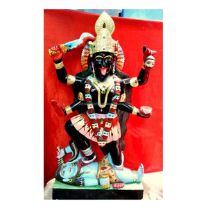 แฮนด์เมดหินอ่อนสีดำ Kali Maa Murti - Product Image 1