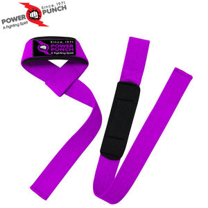 Sangles de levage pour l'haltérophilie, paire de 21 pouces. Bracelets de poignet en coton pour hommes et femmes avec rembourrage en néoprène, bandages de poignet pour la musculation - Product Image 3