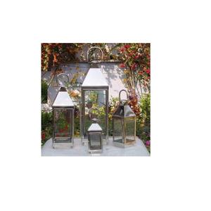 Linternas de acero pulido con acabado de pulido de espejo para decoración del hogar, linternas de vela de acero - Product Image 3