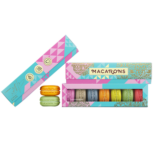 Hộp Quà <span class=keywords><strong>Macaron</strong></span> Đóng Gói Giấy Giáng Sinh Tùy Chỉnh Sang Trọng Có Nắp Đậy Trong Suốt Riêng Biệt Hộp <span class=keywords><strong>Macaron</strong></span> Có Cửa Sổ Trong Suốt - Product Image 1