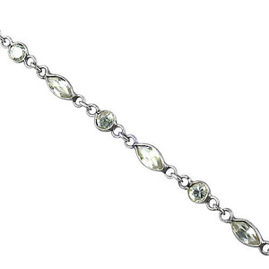 AAA qualité 925 en argent Sterling chaîne et lien Bracelet zircon cubique à la mode bijoux cadeau pour femmes filles fêtes - Product Image 2