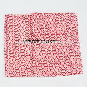 Tissu imprimé géométrique en coton pour hommes, chemise de créateur, tissu fait à la main de couleur rouge indien, vente en gros, Look classique - Product Image 1