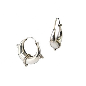Handmade 925 <b>Sterling</b> <b>Silver</b> <b>Hoop</b> <b>Earrings</b> Fine Jewelry For Weddings And Parties Direct From Manufacturer And Wholesaler - Product Image 1