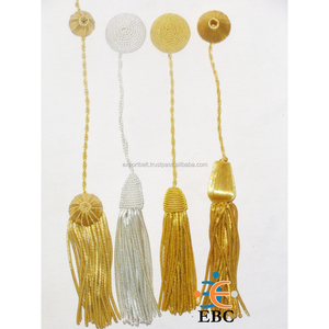 OEM personalizado académico flecos negro terciopelo lingotes Tam borla al por mayor Alambre de lingotes decorativos para cortinas gorra de Graduación - Product Image 5