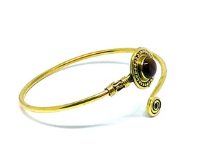 2018 Bracelet manchette en laiton oeil de tigre fait à la main accessoire de bijoux à la mode - Product Image 2