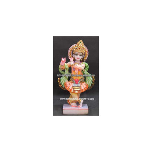 Murti de Krishna en marbre coloré - Product Image 1