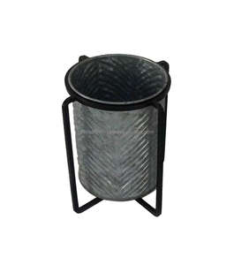 Galvanized Planter with Stand Set - Product Image 5