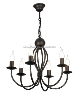 Lámpara de Araña Decorativa de Hierro Forjado para Hotel - Product Image 4