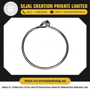 Pernos Planos Plateados al por Mayor para Cierres y Ganchos, Componentes para Joyería, Marca Sejal Creation - Product Image 2