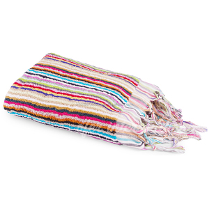 Colorf rayé Handloom serviette épaisse et lourde collection de coton pour le bain et la plage-Peshtemal Pestamal Peshtamal - Product Image 4