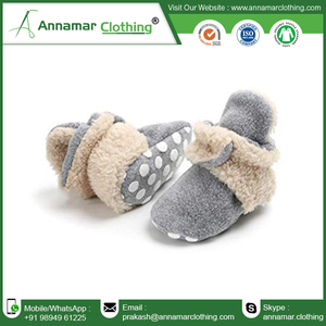 รองเท้าบูทผ้าฝ้ายสำหรับเด็กทารก,รองเท้าบูทผ้าฝ้ายสีสวยแบบอินเดีย - Product Image 4
