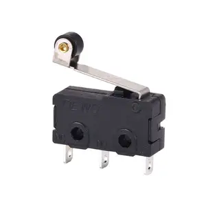 Wholesale Plunger Micro Switch SPDT 3pins With Roller Lever 0.1a 3a 5a 250v Micro Switch For Householder Equipment