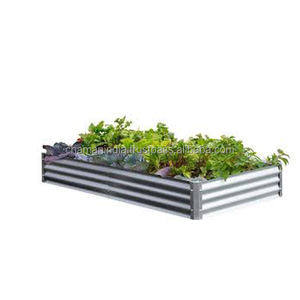 Cama de jardín elevada Rectangular baja galvanizada - Product Image 1