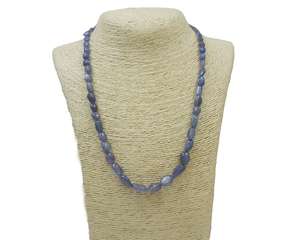 Tanzanite naturelle pierres précieuses faites à la main nouvellement conception attrayant cadeau à la mode pour ses bijoux perles brins collier - Product Image 5