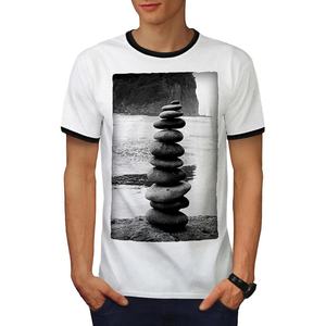 เสื้อยืดผ้าฝ้ายพิมพ์ลายวงแหวนรอบคอลูกเรือเข้ารูปสำหรับผู้ชายเสื้อยืดสไตล์ลำลองคุณภาพสูงผลิตในอินเดีย - Product Image 2