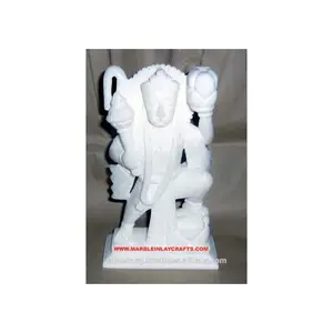 アンティークの白い大理石のハヌマン像