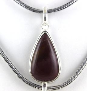Pendentif à breloque en forme de mélange en argent sterling 92.5 jaspe rouge naturel jaspe de noix de coco agate dendritique pierre précieuse lisse - Product Image 4