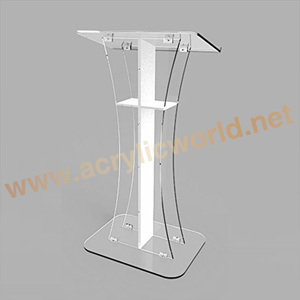 Atril acrílico transparente personalizado de fábrica china, podio de Iglesia - Product Image 2