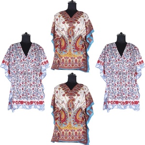 Caftán corto sin mangas para mujer, elegante - Product Image 1