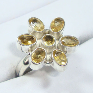 Silver <b>Ring</b> <b>Citrine</b> <b>Ring</b> 925 Silver <b>Ring</b> Women Jewelry - Product Image 5