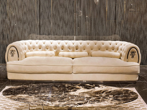 Ý phong cách ngồi có thể ngả màu trắng chính hãng da chesterfield <span class=keywords><strong>sofa</strong></span> - Product Image 6