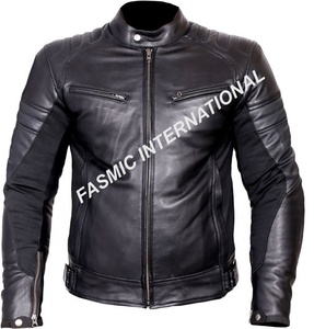 Chaqueta de cuero de carreras de motos Prendas de cuero Premium para jinetes - Product Image 2