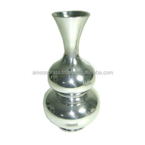 Jarrón de suelo alto de aluminio para hoteles, jarrón irrompible de aluminio de Metal decorativo hecho a mano, jarrón de flores - Product Image 5