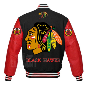 Letterman University Varsity Jacket Wool Body & <b>Real</b> Cow Leather Sleeve Custom Design Varsity Jacket Letterman Varsity Jacket - Product Image 2