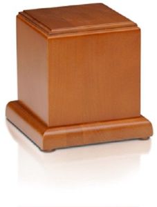 Urne funéraire en bois style américain avec main en prière - Main argentée - Product Image 6