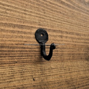 Achetez en gros un petit crochet mural simple en fonte pour chapeau et manteau, noir antique - Product Image 5