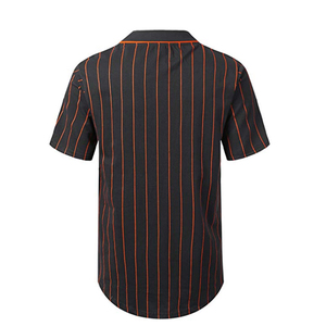 Maillots de baseball personnalisés de meilleure qualité prix de gros rayé nouveau design bas quantité minimale de commande vêtements de baseball softball maillot polyester adultes - Product Image 2