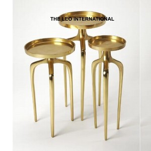 Mesa Auxiliar Decorativa para Espacios Pequeños, Mesa Auxiliar Redonda para Sala de Estar, para Esquinas de Dormitorio, Juego de 3 - Product Image 1