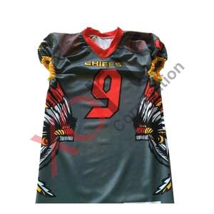 ชุดยูนิฟอร์มและกางเกงอเมริกันฟุตบอลผ้าทอลายทแยงสำหรับเยาวชนออกแบบได้ตามต้องการ - Product Image 1