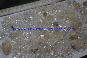 100% ธรรมชาติ (<span class=keywords><strong>Raw</strong></span>) Herkimer เพชรคู่สิ้นสุด