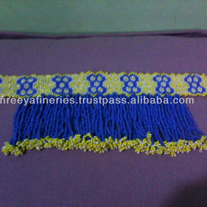 Collar llamativo con forma de número de cadena de hilo con cuentas de vidrio para fiestas de boda y compromisos, regalo perfecto - Product Image 1