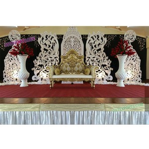 Boda India Awesome Stage Setup Wedding Fiber Stage Grand Wedding Stage Decoración - Product Image 1