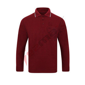Camiseta Polo de manga larga personalizada, venta al por mayor - Product Image 3